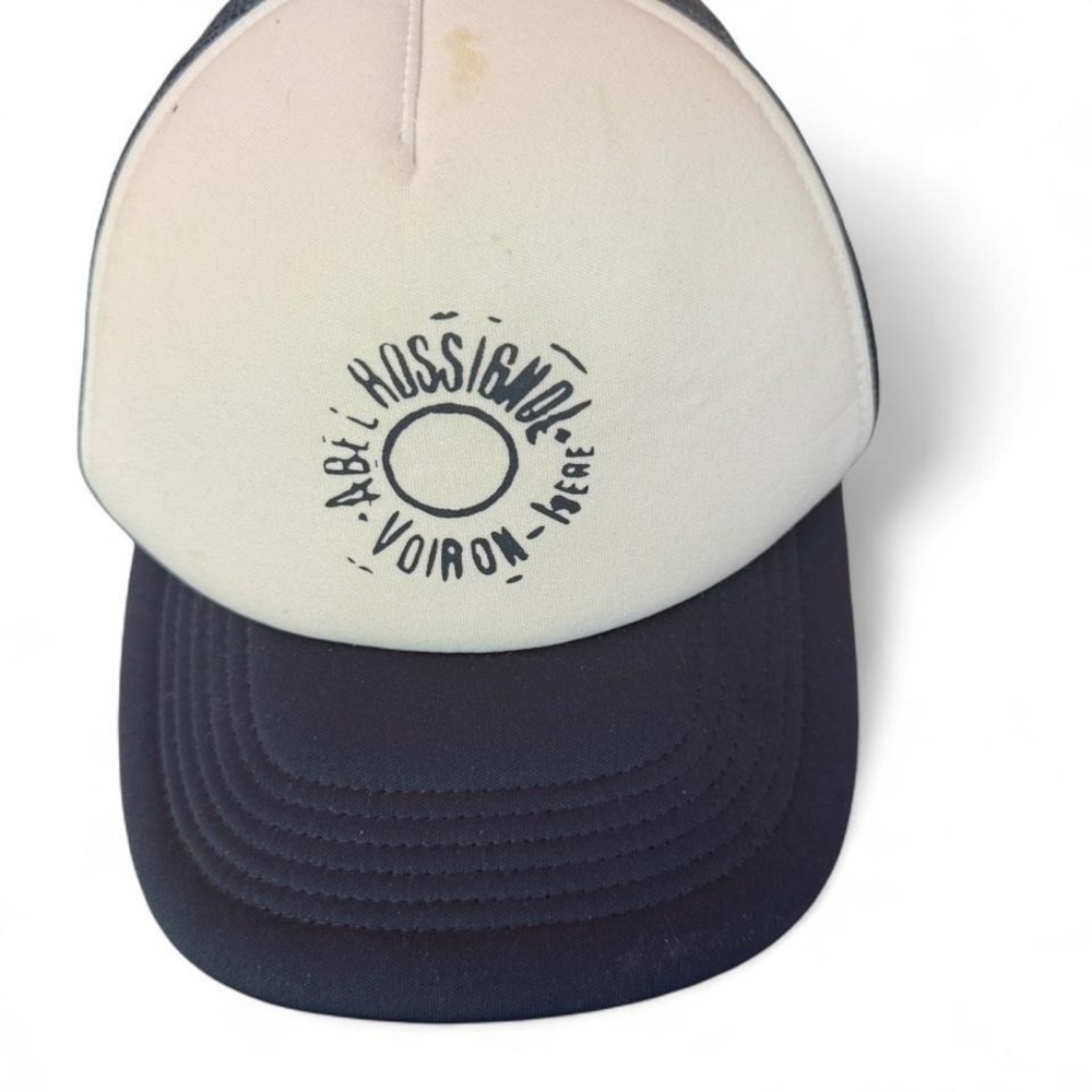 Rare vintage Rossignol Heritage Trucker Hat white mesh snapback